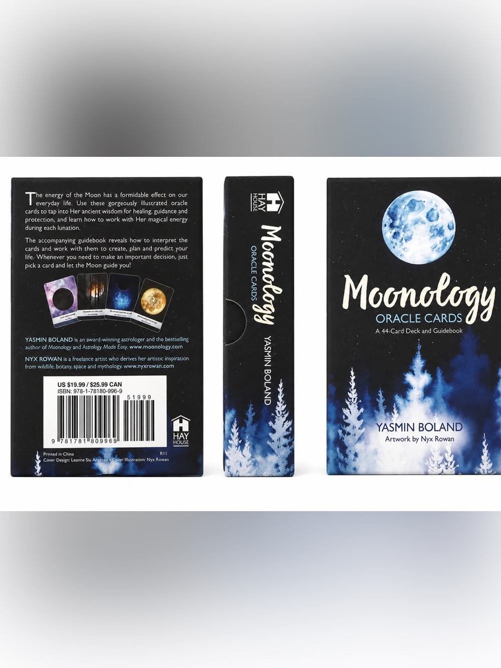 Moonology Oracle Cards by - Black/Blue